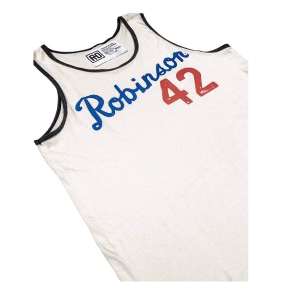 NWT XL Roots Of Fight Jackie Robinson TankTop Dodger Baseball #42 - Picture 2 of 3